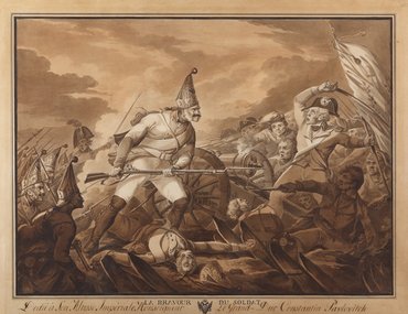 Александр Осипович Орловский. Две акварели «Возвращение солдата», «Храбрость солдата»