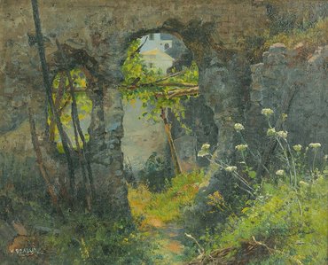 Картина «Итальянский пейзаж», автор - Иван Вельц
