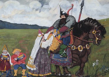 Михаил Сергеевич Малютин. «Эскиз для рекламы крупы «Геркулес»