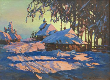 Михаил Маркелович Гужавин (1888–1931). «Закат зимой»