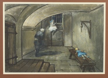 Белла Семеновна Маневич, Исаак Михайлович Каплан 11 рисунков. Эскизы декораций и костюмов к фильму «Три толстяка».