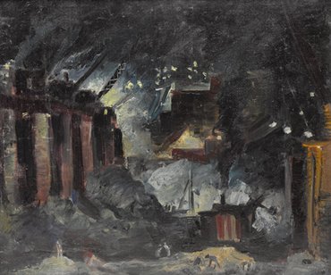 Картина «Великая стройка», автор - Александр Лабас 