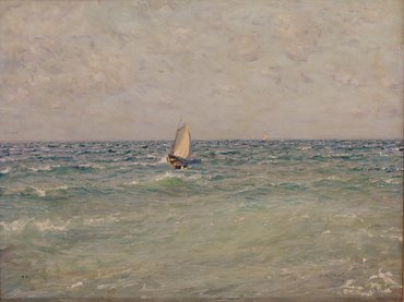 Николай Никанорович Дубовской (1859–1918) «Ветреный день на море. Парусники»