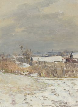 Михаил Евдокимович Ткачёв  (1912–2008). «Первый снежок»