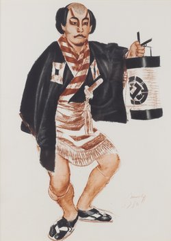 Александр Евгеньевич Яковлев (1887–1938). Две гелиогравюры «Японский театр (Кабуки)»