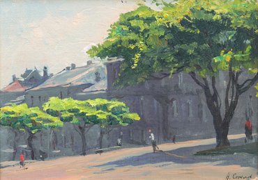Николай Александрович Соколов. Две картины «Одесса. Бульвар»