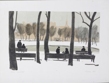 Милица Сергеевна Чарнецкая (1914–1997). «Зимой в Летнем саду»