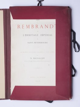 Massaloff  N. (Мосолов Н.). Les Rembrandt de L’Ermitage Imperial de Saint-Petersbourg.