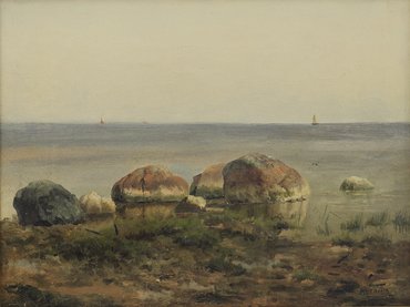 Иван Августович Вельц «Берег моря. Камни»