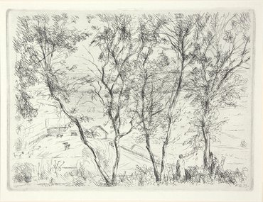 Георгий Семенович Верейский (1886–1962). Литография «Пейзаж»